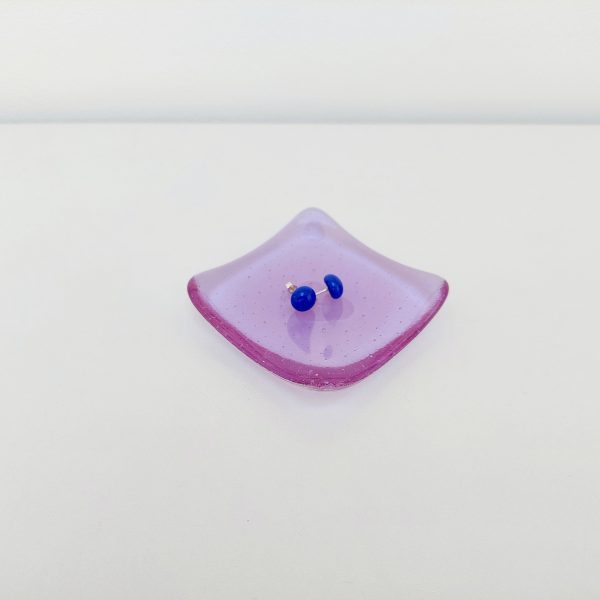 Lilac Glass Heart Ring Dish - Image 5