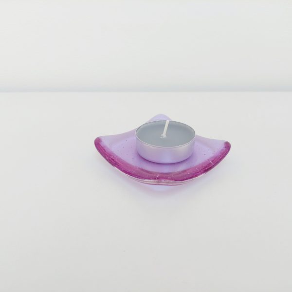 Lilac Glass Heart Ring Dish - Image 4