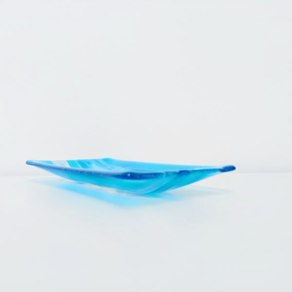 Winter in the Lakes Glass Art Platter - Image 2