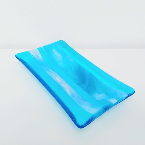 Winter in the Lakes Glass Art Platter