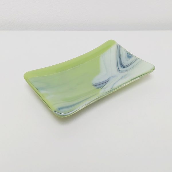 Lime Graffiti Glass Art Dish - Image 10