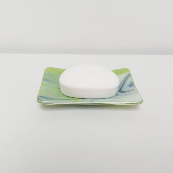 Lime Graffiti Glass Art Dish - Image 2
