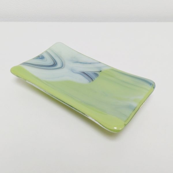 Lime Graffiti Glass Art Dish - Image 11