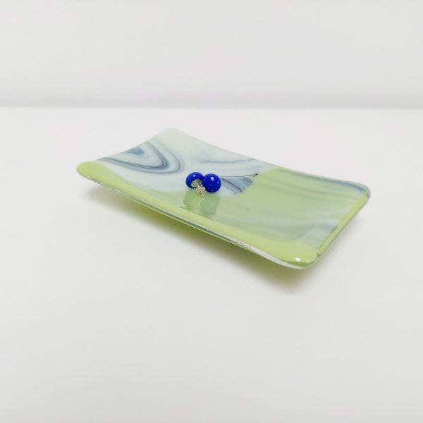 Lime Graffiti Glass Art Dish - Image 4